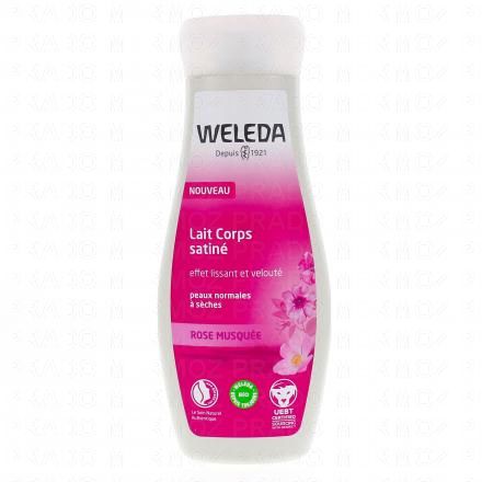 Lait corps satiné rose musquée flacon 200ml