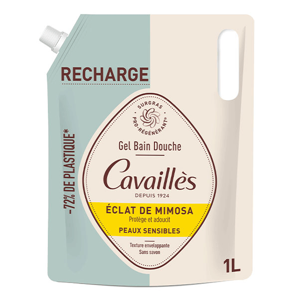 Eco-recharge gel bain douche éclat de mimosa 1L