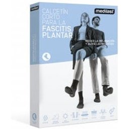Fasciite noire chaussette courte T-L