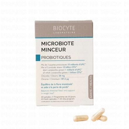 Microbiote minceur Probiotiques x40 gélules