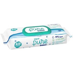 Aqua Pure 48 Lingettes Coton Biologique