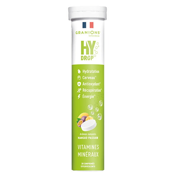 GRANIONS HYDROP Electrolytes - Vitamine C, Magnesium, Minéraux - Mangue Passion