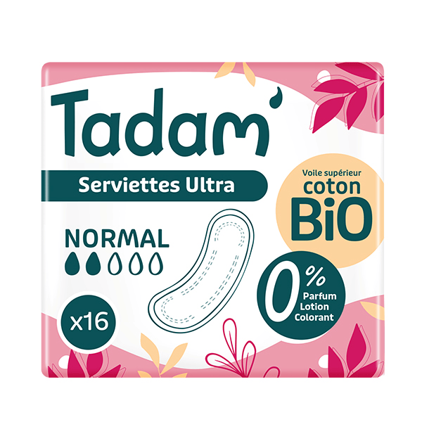 Hygiène Féminine Serviette Dermo-Sensitive Ultra Normal 16 unités