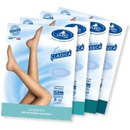 Sauber Classic Line Hold Ups 140 Den Open Toe Smooth Mesh Beige T4 1 Par