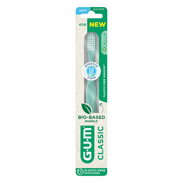 Brosse à dents Classic Bio-sourcée Souple 18/100e Compacte