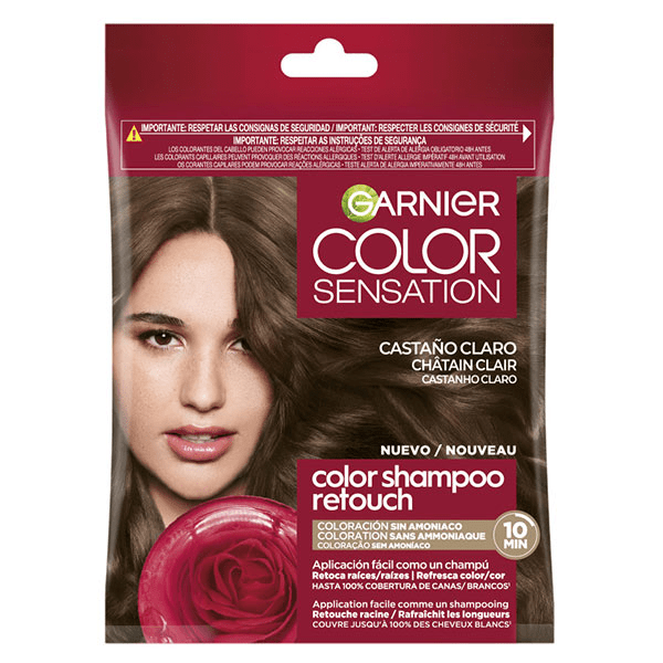 Color Shampoo Retouch Coloration Semi-Permanente Châtain Clair
