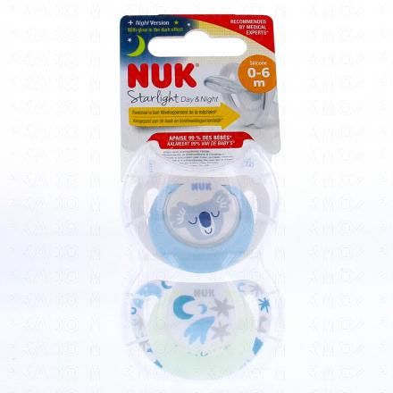 Starlight Jour/nuit - Sucettes 0-6 mois x2 koala