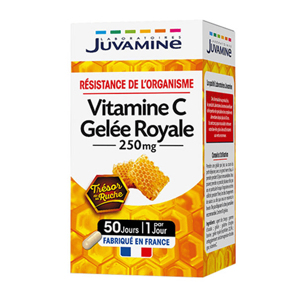 Résistance de l'Organisme Vitamine C Gelée Royale 250mg 50 gélules