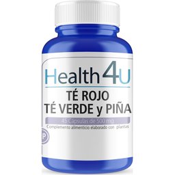 Thé Rouge, Thé Vert & Ananas 500mg 45 Capsules