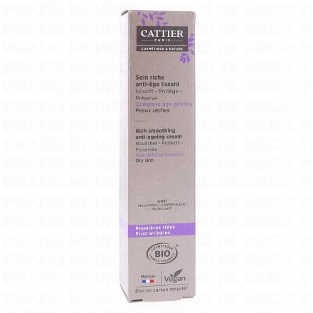 Soin riche anti-âge lissant peaux sèches premières rides bio tube 50ml