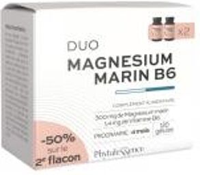 Magnésium Marin B6 Lot de 2 x 60 Unités - Lot 2 x 60 gélules
