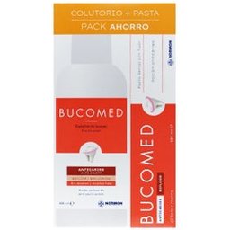 Bucomed Anti-Caries Pack Bain de Bouche 500 ml + Dentifrice 125 ml
