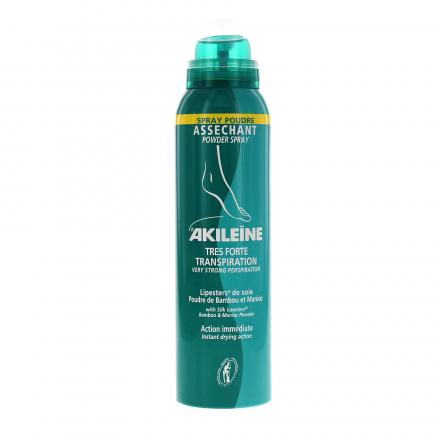 AKILEÏNE Vert - Spray poudre asséchant très forte transpiration aérosol 150ml