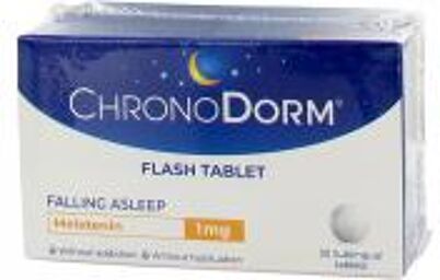 Chronodorm Mélatonine 1 mg Lot de 2 X 30 Comprimés Sublinguaux - Lot 2 x 30 comprimés