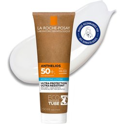 Anthelios Crème Solaire en Lait Hydratant Corps Spf50+ Sans Parfum 250ml Tube Eco-Responsable