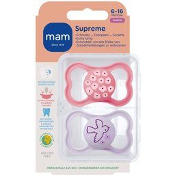 Supreme Tétine silicone Rose 6-16 mois
