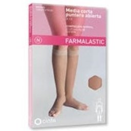 Bas Court Compression Normale Orteil Ouvert Noir TS