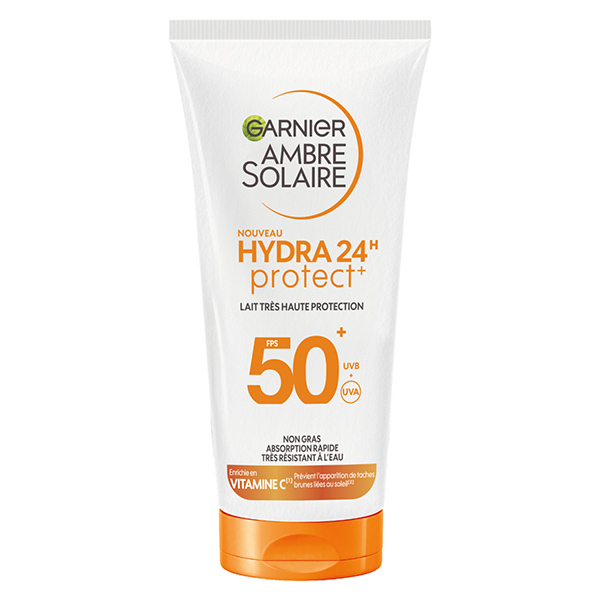 Ambre Solaire Hydra Protect 24H Lait Solaire Très Haute Protection SPF50+ 50 mL