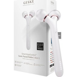 SmartAppGuided Sonic Facial Roller 4 In 1 White Rose Gold 1ut