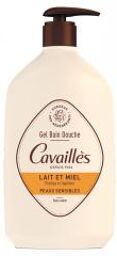 Gel Bain Douche Peaux Sensibles Lait et Miel 1 L - Flacon-Pompe 1000 ml