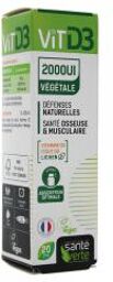 Santé Verte Vit D3 2000UI Végétale 20 ml - Spray 20 ml
