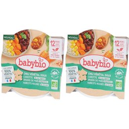 Babybio Chili Végétal Doux Carottes Grains de Maïs Haricots Rouges