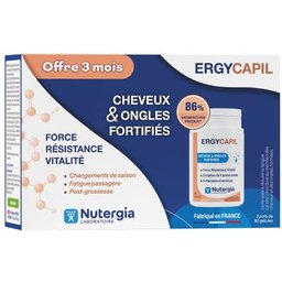 Ergycapil Pack Cheveux et Ongles Fortifiés 3x90 Gélules
