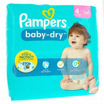 Baby dry 12h taille 4 - 9à14kg x30 couches