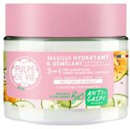 Masque Capillaire Hydratant et Démêlant Melon 3en1 Bio 300 ml - Pot 300 ml