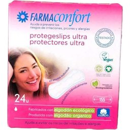Pharmaconfort ultra-thin 100% cotton clip protector 24 pcs