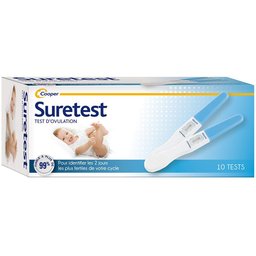 - Test d'ovulation - Pour identifier les 2 jours les plus fertiles de votre cycle - Autotest - Boîte de 10 tests