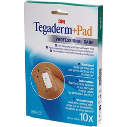 3M Tégaderm™ + Pad Pansement film avec compresse non adhérente, stérile, 9 cm x 10 cm