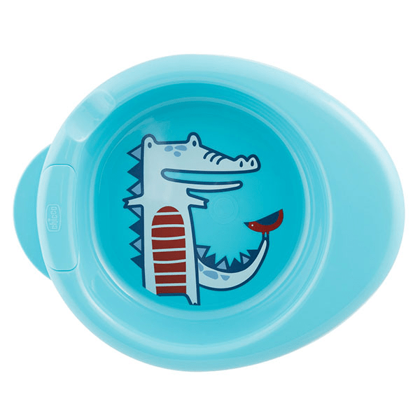 Repas Assiette Maintien au Chaud 2 en 1 +6m Bleue