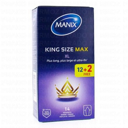 King size max - Préservatifs maximum confort 12 préservatifs + 2 offerts