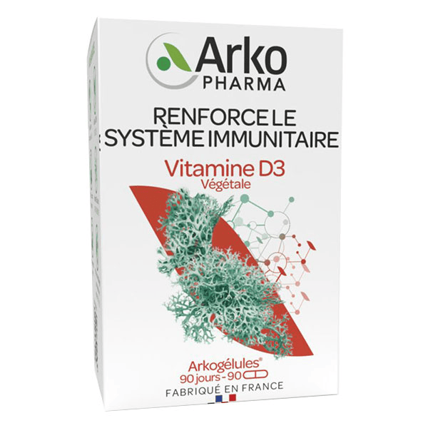 Arkogélules Vitamine D3 Végétale 90 gélules