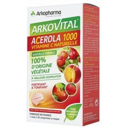 Azinc Vegetal Acerola 1000 30comp