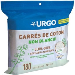 Carrés De Coton Non Blanchi 10x8cm 180uts