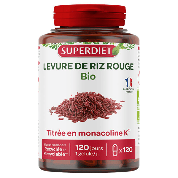 Levure de Riz Rouge Bio 120 gélules