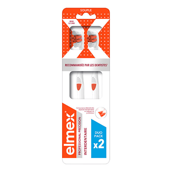 Anti-caries professional précision Brosse à dents interdentaire DUO