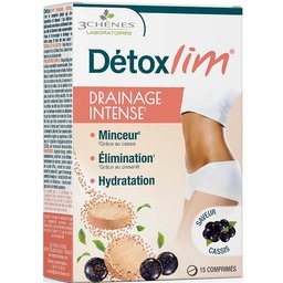 Détoxlim Drainage Intense Cassis 15 Comprimés