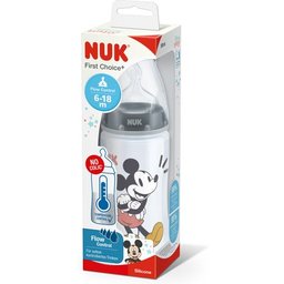Biberon Silicone Flow Control Mickey 6-18M Enfant 300ml