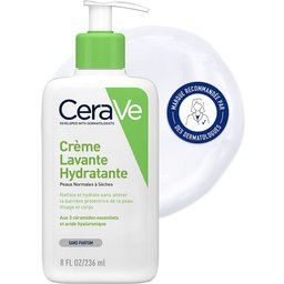 Crème Lavante Hydratante visage et corps pour les peaux sèches à très sèches 236ml