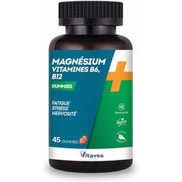 Magnésium Vitamines B6 B12 45 Gummies