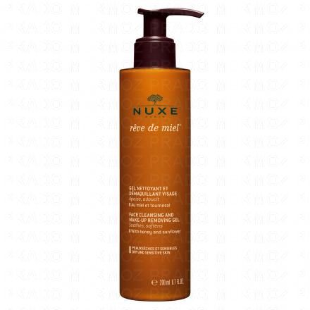 Rêve de miel gel nettoyant et démaquillant visage flacon 200ml