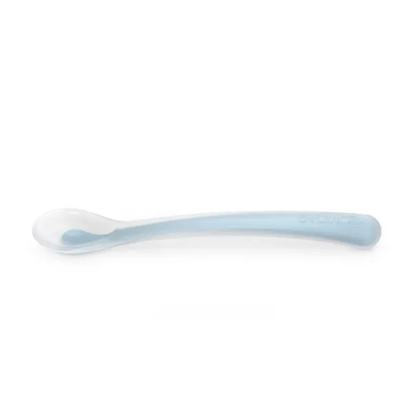 Cuillère Silicone Enfant Bleu