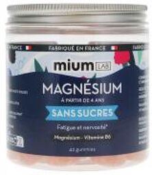 Magnésium Sans Sucres Magnésium et Vitamine 42 Gummies - Pot 42 gummies