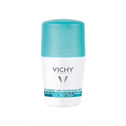 Déodorant traitement anti-transpirant 48h anti-traces blanches & jaunes roll'on 50ml