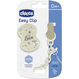 Clip Chupete con Cadena Colores Surtidos 1ud