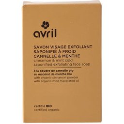 Jabón Prensado en Frío Facial Exfoliante Canela y Menta 100g