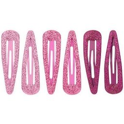 Pinces à cheveux Glitter Frog 6pcs